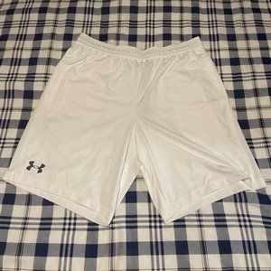 White Under Armour Athletic Shorts